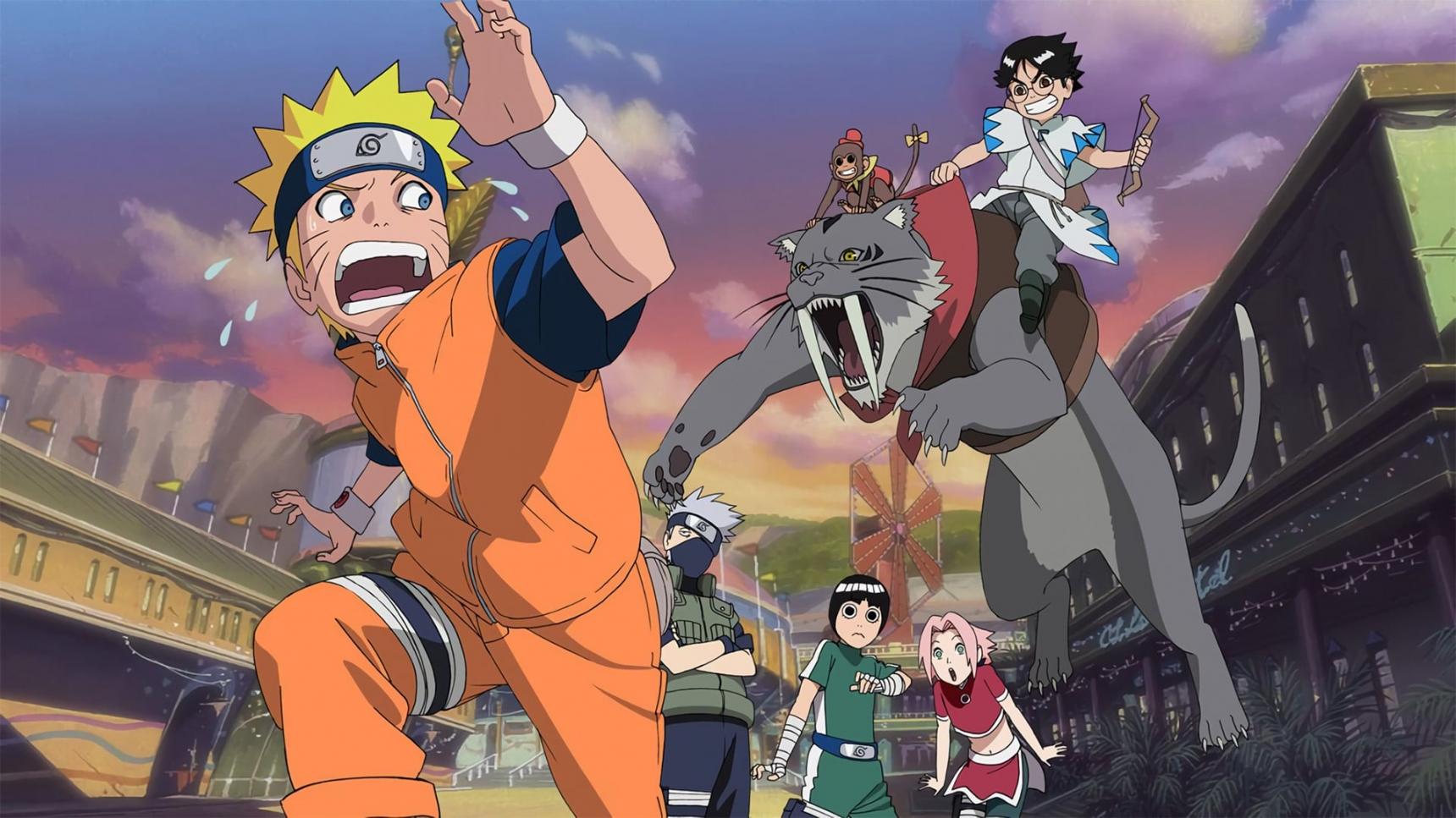 Fondo de pantalla de la película Naruto 3: ¡La Gran Excitación! Pánico Animal en la Isla de la Luna en Cliver.tv gratis
